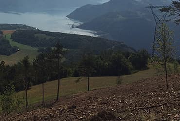 Chantier de travaux forestiers ADE Services en moyenne montagne